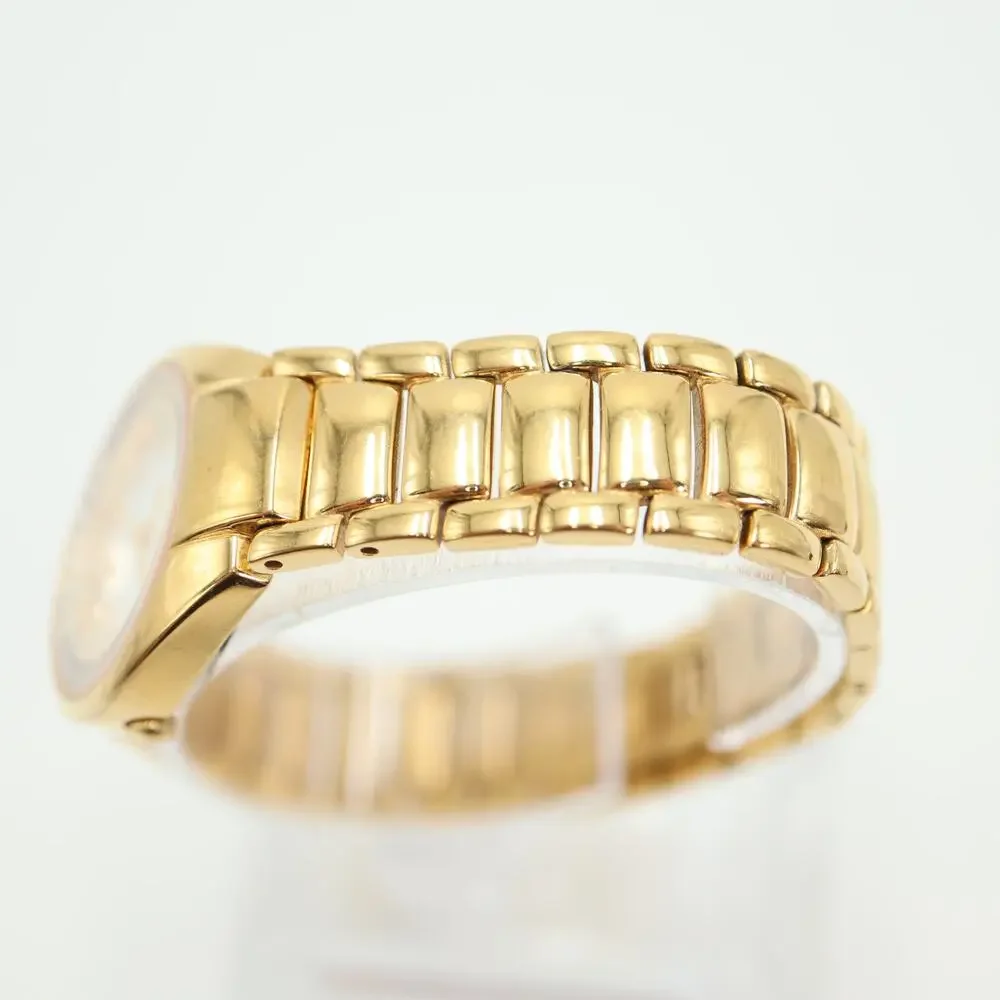 Lucien Piccard Gold Tone Womens Watch 26mm Swiss Sapphire Crystal Float Diamonds